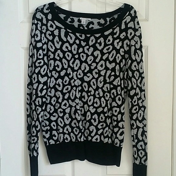Leopard print sweater