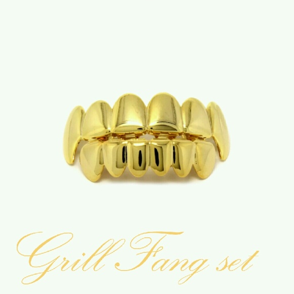 14K Gold Plated Vampire Grillz