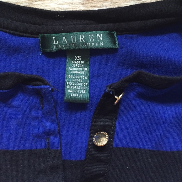 TRADED Ralph Lauren color block long sleeved top - Picture 2 of 3
