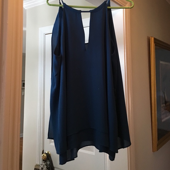 Banana Republic Tops - Blue high neck tank top