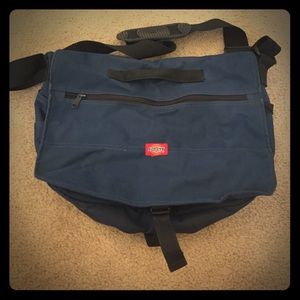 Navy blue dickies messenger bag