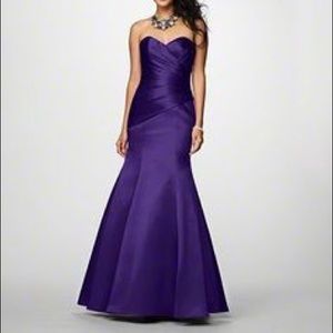 Alfred Angelo Bridesmaid Dress 7041 Purple Storm