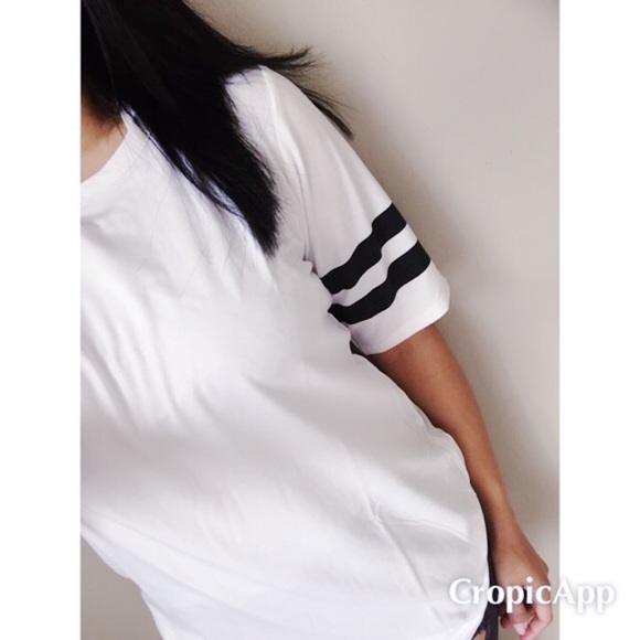 Tops - Oversized basic varsity tee