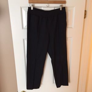 Black flannel J.crew suit pants