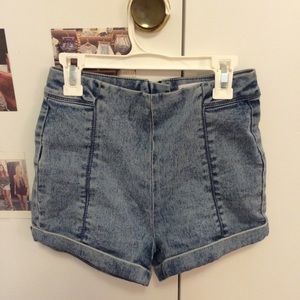 High waisted shorts