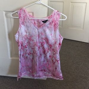 XS pink shell top NWT
