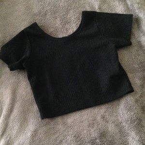 CottonOn black crop top
