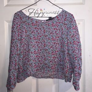 forever xxi crop floral top