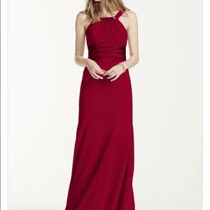 David's Bridal Apple colored Dress Style# F12732