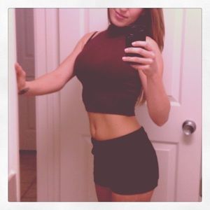 Black high waisted shorts