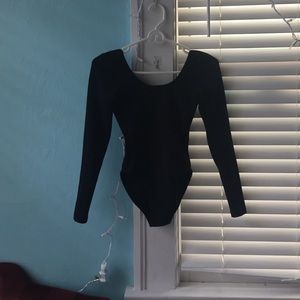 NWOT AA longsleeve backless bodysuit