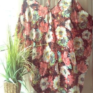 Bright Floral Cover Up