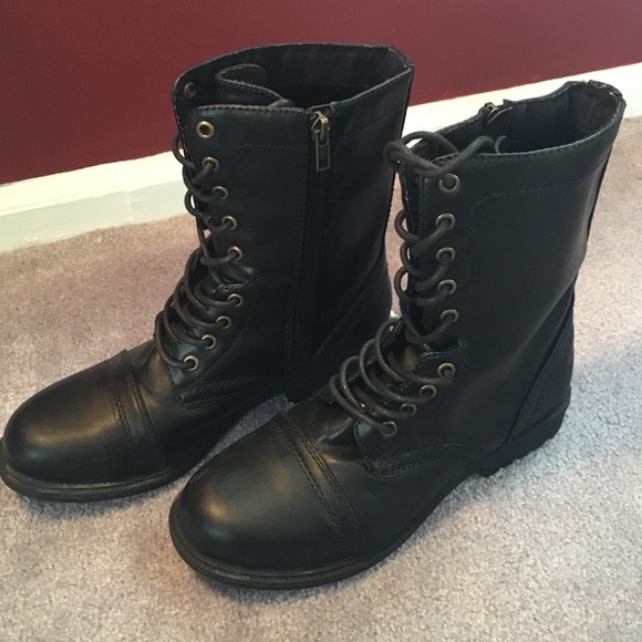 Black combat boots!