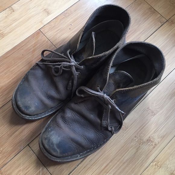 Men's Clark leather boots size 9