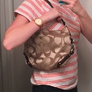 Tan Coach Purse