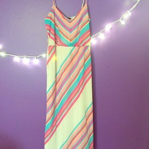 Spring colored maxi dress