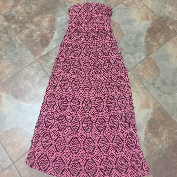 Pink and Black Aztec Dress