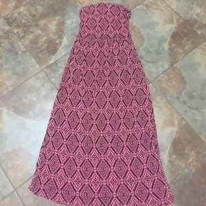 Pink and Black Aztec Dress