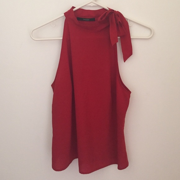 ❗️Final Sale❗️Tahari • High Neck Bow Top