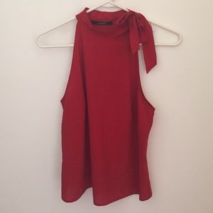 ❗️Final Sale❗️Tahari • High Neck Bow Top