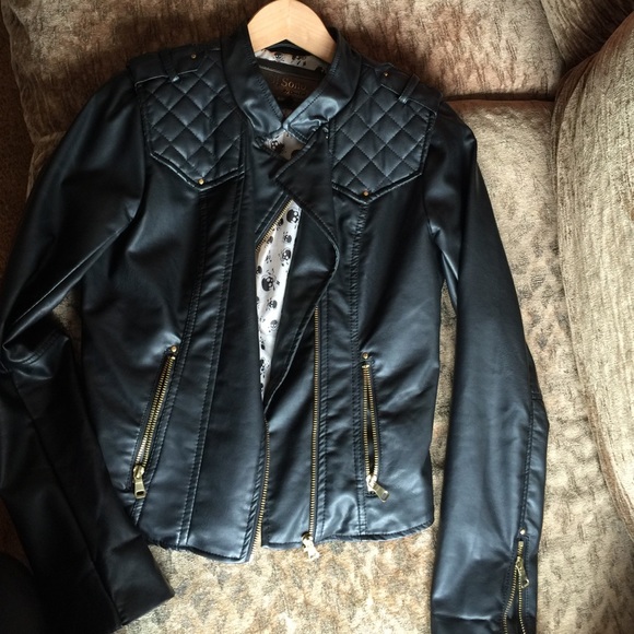 Black Faux leather jacket