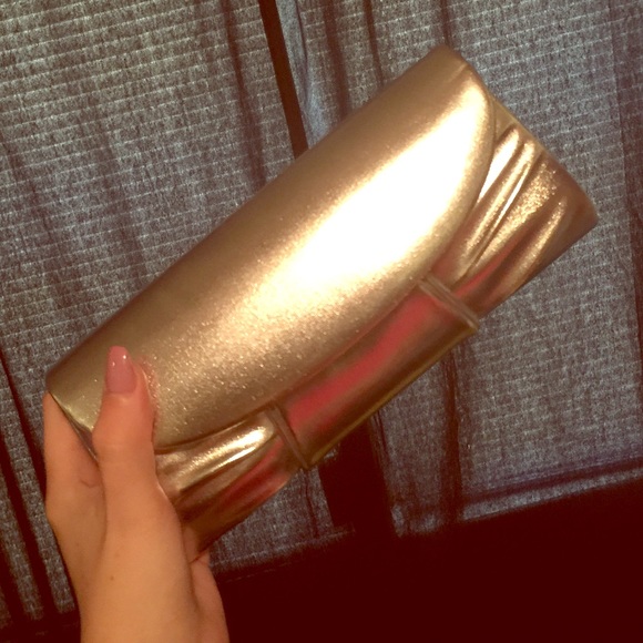 Small silver clutch