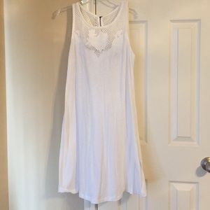 White crochet detail cover up NEVER WORN