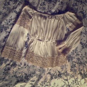 Double Zero romantic off the shoulder blouse