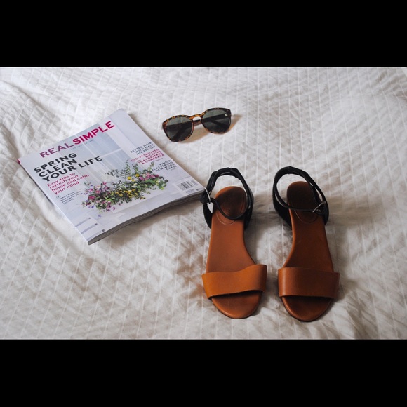 Madewell Colorblock Ankle Strap Sandals