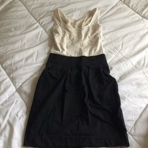 Lace and black dress