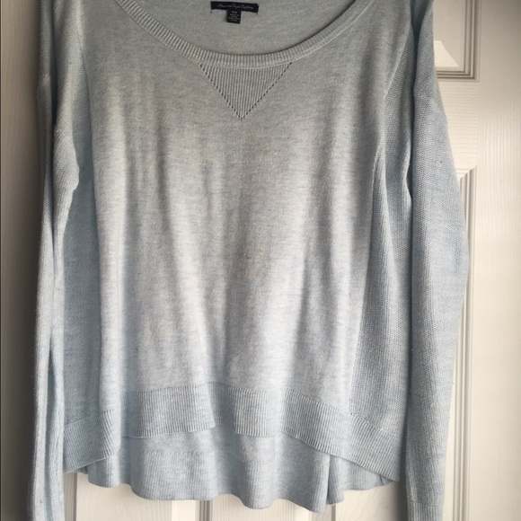 light blue thin sweater
