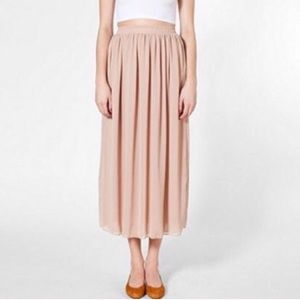 American Apparel Double Layer Chiffon Skirt