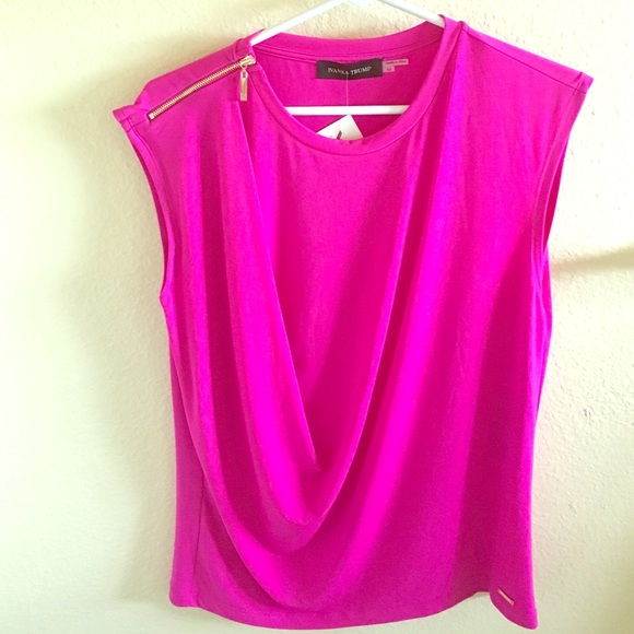 Ivanka Trump Tops - Fusia & Gold Blouse