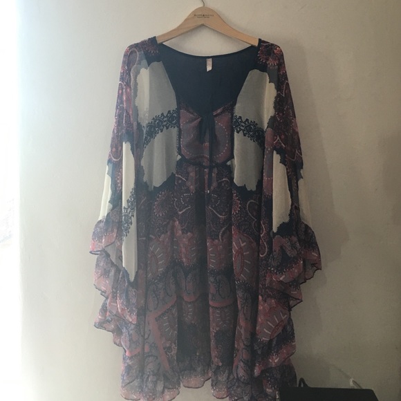 Free people chiffon floral dress
