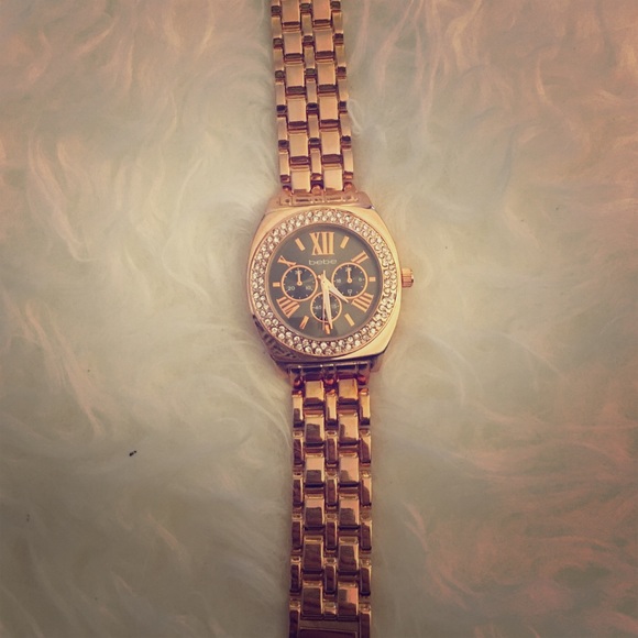 Rose gold watch