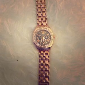 Rose gold watch