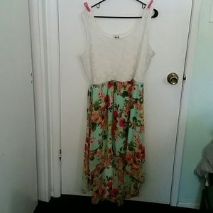 Hi low floral dress