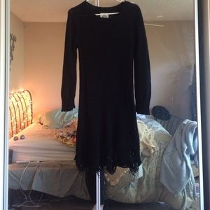 RESERVED Unif knit/ fray dress