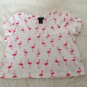 Flamingo crop top