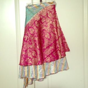 Indian-Style Wrap Around Skirt