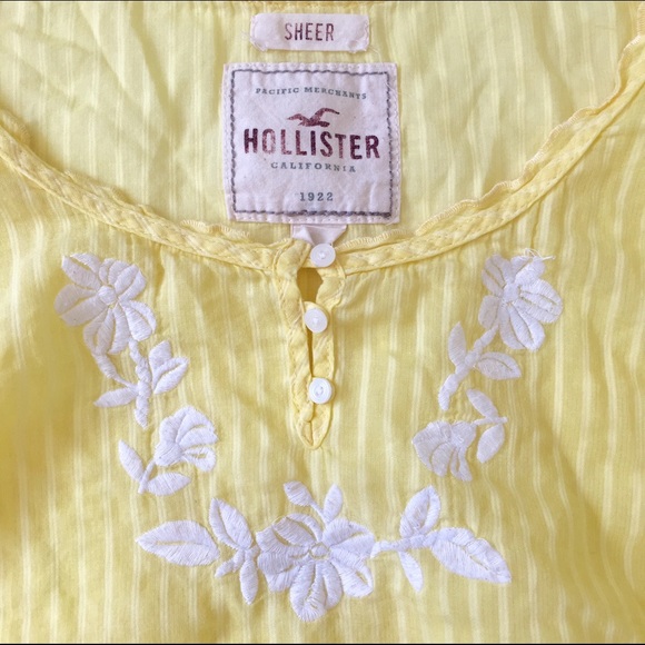 Yellow Sheer Blouse - Picture 2 of 4