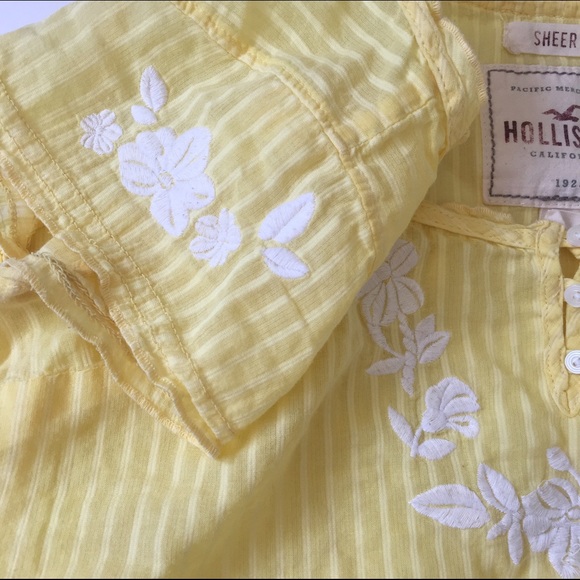 Yellow Sheer Blouse - Picture 3 of 4