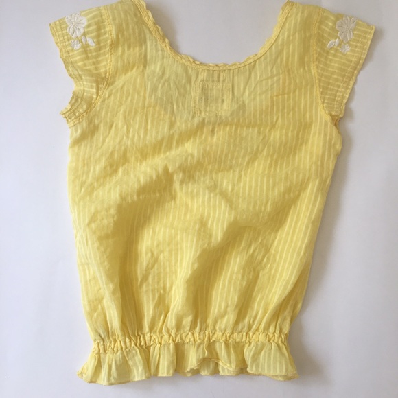 Yellow Sheer Blouse - Picture 4 of 4