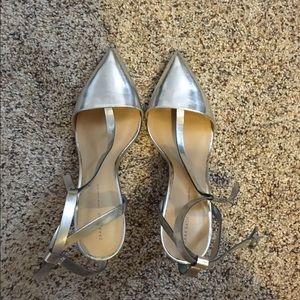 Zara silver heels