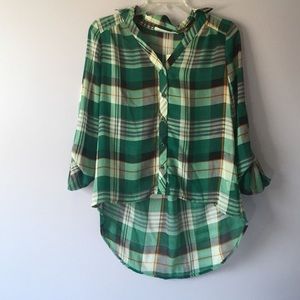 High-Low Chiffon Blouse