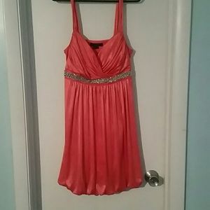 Coral homecoming dress