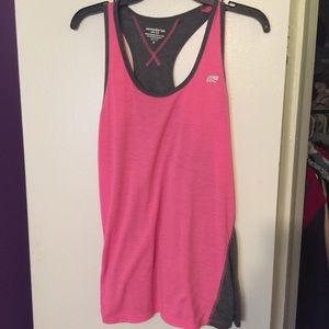 Pink and grey racer back