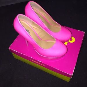 Hot pink heels