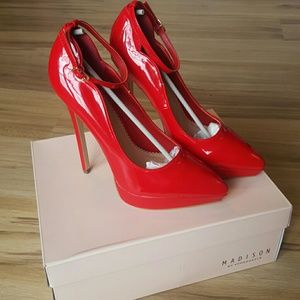 NWT Red Madison Stilettos!