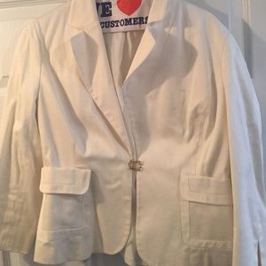 White suit jacket. Express